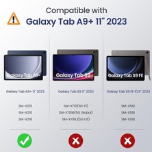 Zennur Samsung Galaxy Tab A9 Plus 11 Inç Kılıf Akıllı Smart Uyku Modlu Standlı Şeffaf Smart Kapaklı SM-X210