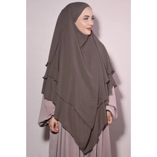 Flora Tekstil Tesettür Şifon Sufle Hazır Peçeli Şal SFL2401