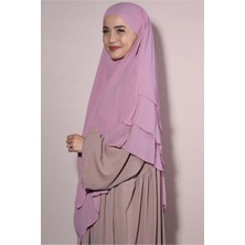 Flora Tekstil Tesettür Şifon Sufle Hazır Peçeli Şal SFL2401