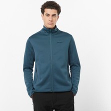 Salomon Sntial Midfleece Fz Erkek Mavi Fleece