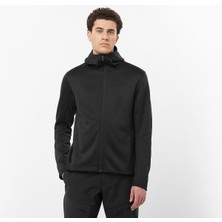 Salomon Essential Erkek Kapüşonlu Polar - Siyah