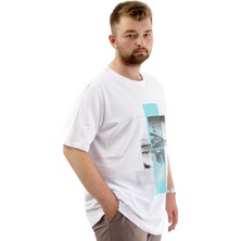 Superxl T-Shirt Bıs Yaka Francısco 24086 Beyaz