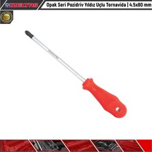 İzeltaş Opak Seri Pozidriv Yıldız Uçlu Tornavida | 4.5X80 mm