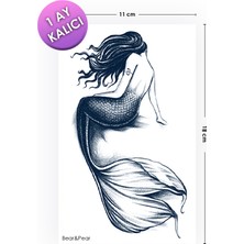 BP Tattoo 1 Ay Kalıcı Mermaid Tattoo Geçici Kadın Dövme