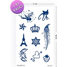 BP Tattoo 1 Ay Kalıcı Tattoo Karışık Semboller Dövme