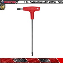 İzeltaş T Tipi Yuvarlak Başlı Allen Anahtar 6 mm