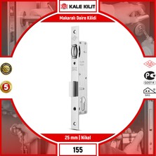 Kale Kilit Makaralı Daire Kilidi 155 25 mm Nikel 15525000004