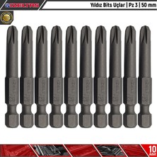 İzeltaş Yıldız Bits Uç | Pz3 | 50 mm | 10 Adet