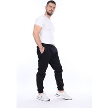 Vikunya Erkek Jogger Kaliteli Pamuklu Mevsimlik Cargo Beli Ve Paçası Lastikli Gabardin Kargo Cepli Pantolon