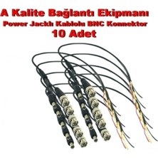 Adet Kablolu Hazır Bnc +Power Jack Konnektör