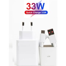 Uyumlu Type C 33W Hızlı Şarj Cihazı Şarj Aleti Kablo Adaptör Set