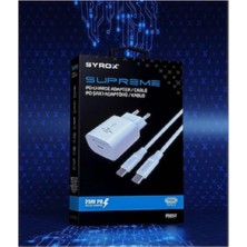 PD25T 25W Pd Type-C Hızlı Şarj Adaptörü ve Kablo Uyumlu