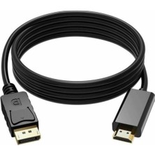 To HDMI Kablo Display Port Dp Hdmı Çevirici Dönüştürücü 1.8m Metre