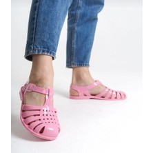 FGZY Shoes Ior Jelly Pembe Suya Dayanıklı Kaydırmaz Taban Kadın Sandalet