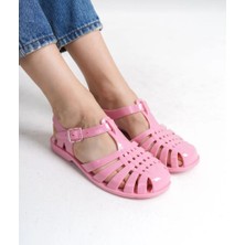 FGZY Shoes Ior Jelly Pembe Suya Dayanıklı Kaydırmaz Taban Kadın Sandalet