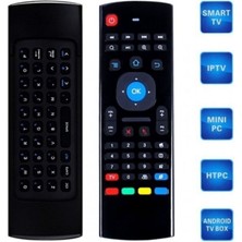 Depposite Kablosuz Klavye Mouse Smart Tv Box Pc Şarjlı Akıllı Kumanda Klavyeli Akıllı Tv Kumandası