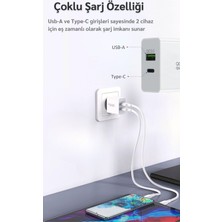 HANPORIUM Casper Via P3 Uyumlu 25W Ultra Hızlı Çoklu Şarj Cihazı Adaptör Qualcomm3.0 + PD - İthalatçı Garantili