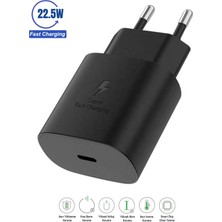 HANPORIUM Samsung Galaxy M16 Uyumlu 22.5W Type-C to Type-C Hızlı Şarj Cihazı / Şarj Aleti Adaptör - İthalatçı Garantili