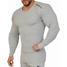 Big Sam Slim Fit Gri Sweatshirt Fitness Üst Stilya 4690