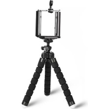 The Wlue 18 cm Süngerli Ahtapot Tripod Telefon Tutucu Aparat