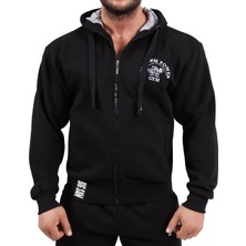 Big Sam Siyah Kışlık Fermuarlı Eşofman Üstü Big Sam 3552