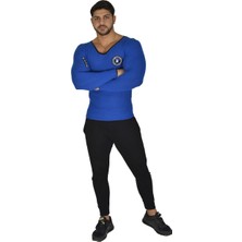 Big Sam Mavi Slim Fit Triko Sweatshirt Big Sam 4673