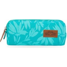 U.S. Polo Assn. Turkuaz Yapraklı Kalem Kutusu PLKLK22153