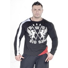 Big Sam Siyah Slim Fit Sweatshirt Big Sam 4594