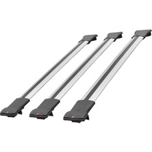 AccessoryPart Jeep Limited 2014 ve Sonrası ile Uyumlu Fly Model Ara Atkı Tavan Barı Gri  3 Adet