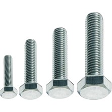 Akdeniz DIN933 M10*30 mm Galv. Kaplamalı Cıvata 1000 Adet