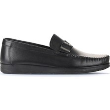 Bueno Shoes Bueno Shoes Siyah Deri Erkek Loafer 21Ma122