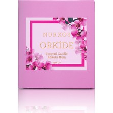 Nurxos 9683 Orkide Kutulu 2 Adet Kokulu Mum + Freshener Oda Spreyi