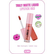 Callista Beauty Callista Truly Matte Liquid Lipstick Mat Likit Ruj 403 Rose Harmony - Nude