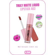 Callista Beauty Callista Truly Matte Liquid Lipstick Mat Likit Ruj 402 Mauve Over - Nude