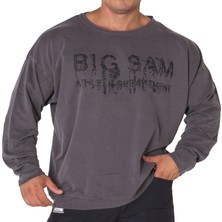 Big Sam Antrasit Mevsimlik Sweatshirt Rahat Kesim Big Sam 4519