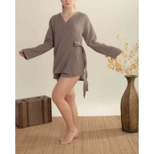 Arinnaside Kadın Günlük ve Yazlık Kısa Kruvaze Kimono
