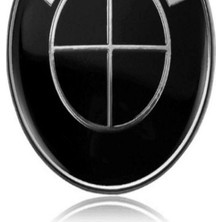 Sateknoloji Bmwaraçlar Için Kaput Bagaj Logosu Arması (Fullblack)