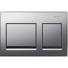 Geberit Smyle Square Rimfree ALPHA10 Soft Asma Klozet Seti, Parlak Krom