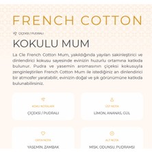 La Cle Pudralı/çiçeksi Kokulu Mum-French Cotton