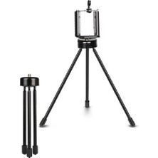 The Wlue 15 cm Metal Teipod Telefon Tutucu Kamera Için Mini Tripod Selfie Çubuğu Ayağı Stand