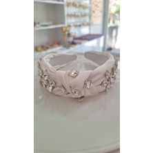 Makmery Accessory Beyaz Taş Detaylı Taç