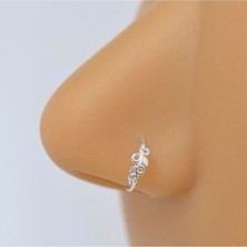 Heppii Otantik Sarmaşık Çiçekli Halka Hızma 925 Ayar Gümüş