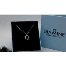 Diamine 14 Ayar Altın Kalp Kolye