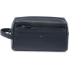 Tergan  Lacivert Hakiki Deri Unisex Portföy Çantası - S1PC00021496-A38