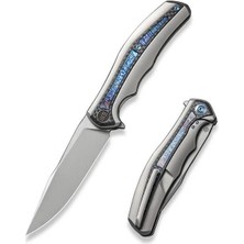 Weknife Zonda Titanium Grey Twill Cf Flamed Çakı