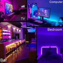 The Wlue Tv Arkası USB Rgb LED Şerit Telefon App Kontrollü Ambians LED Şerit