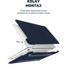 TECHTONİC Macbook Air 13.3 M1 2020 Uyumlu Kapak Kılıf 360 Derece Tam Koruma A1932/A2179/A2337