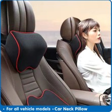 Wenchang Shop C Kafalık Siyah Stil Araba Boyun Başlık Yastık Yastık Koltuk Baş Desteği Boyun Koruyucu Araçlar Koltuk Boyun Dinlenme Yastığıoto Aksesuarları Hafıza Pamuk (Yurt Dışından)