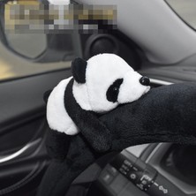 Wenchang Shop C Dişli El Çantası Seti Stili Sevimli Karikatür Panda Bebek Araba Koltuğu Başlık Boyun Yastık Desteği Yumuşak Peluş Oto Emniyet Kemeri Kılıfı Araba Iç Aksesuarları (Yurt Dışından)