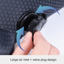 Wenchang Shop C Siyah Gri Tarzı Jınserta Otomatik Şişmeli U-Şekilli Seyahat Boyun Yastığı Araba Hava Şişirilebilir Başlık Katlanabilir Taşınabilir Boyun Yastığı Pillow (Yurt Dışından)